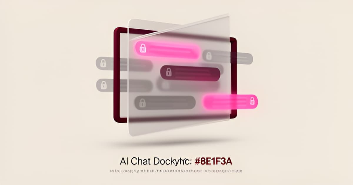 Flat illustration of an AI chat interface partially blocked by a filter shield in wine red and pink, with the headline Filtered, Not Free.